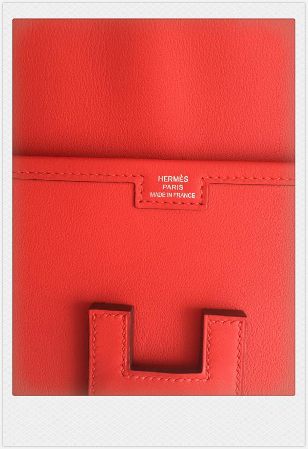 HERMES エルメス財布コピー☆クラッチポシェットJige Elan orange 29 9050815